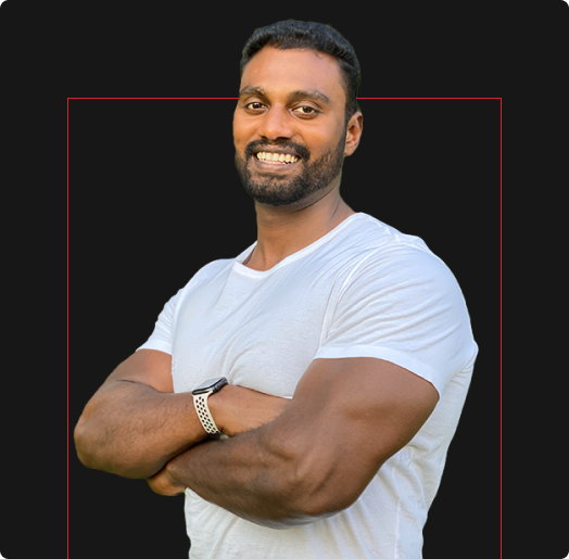 Sharath leading a one-to-one virtual personal trainer session from Chigwell UK